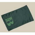 Velour Golf Towel Hemmed 16" X 25"- Forest Green (Imprinted)